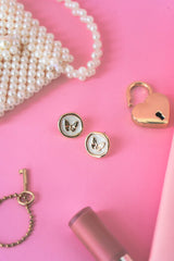 Butterfly Enamel Stud Earrings