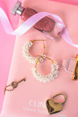 Beaded Hoop Earrings