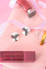 Silver Square Stud Earrings