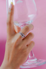 Silver Crossover Ring
