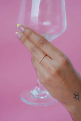 Dainty Gemstone Band Ring