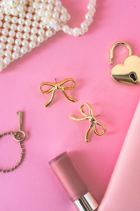 Ribbon Stud Earrings